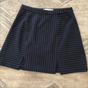 Cooperative Navy Pinstriped Mini Skirt XS